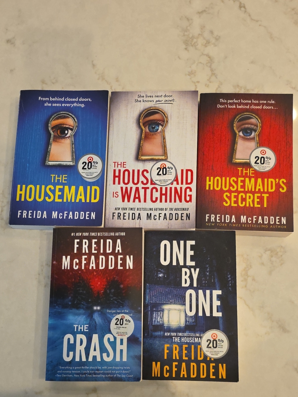 Freida McFadden Bundle Of 5 Books The Housemaid Series, One By One & The Crash